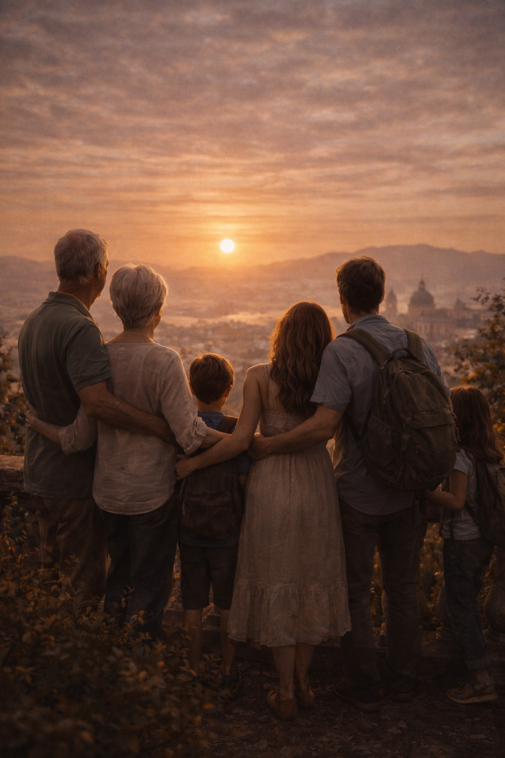 With family